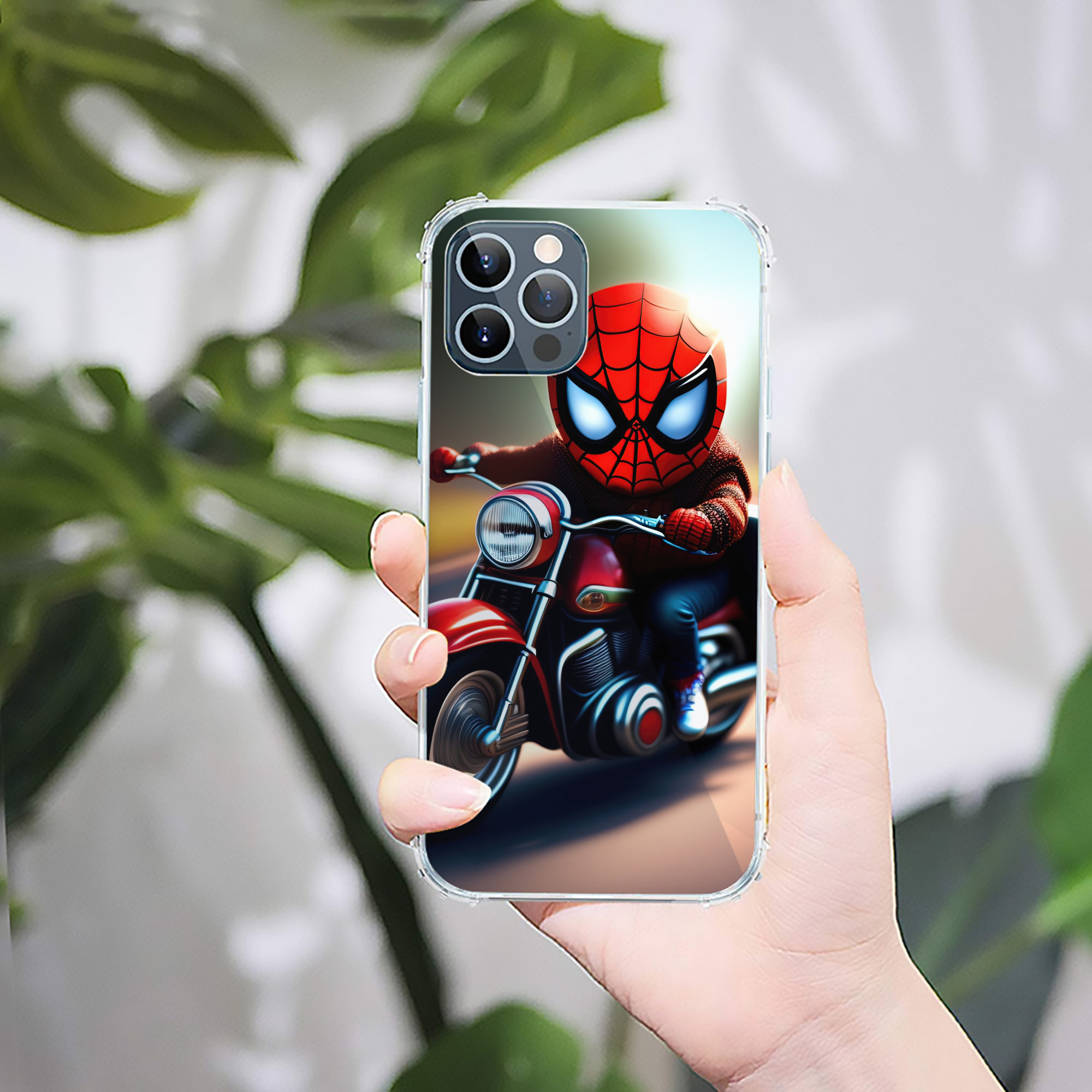 （画像用） Spider Man スパイダーマン 【iPhone 12シリーズ対応】透明スマホケース（クリアソフトケース）